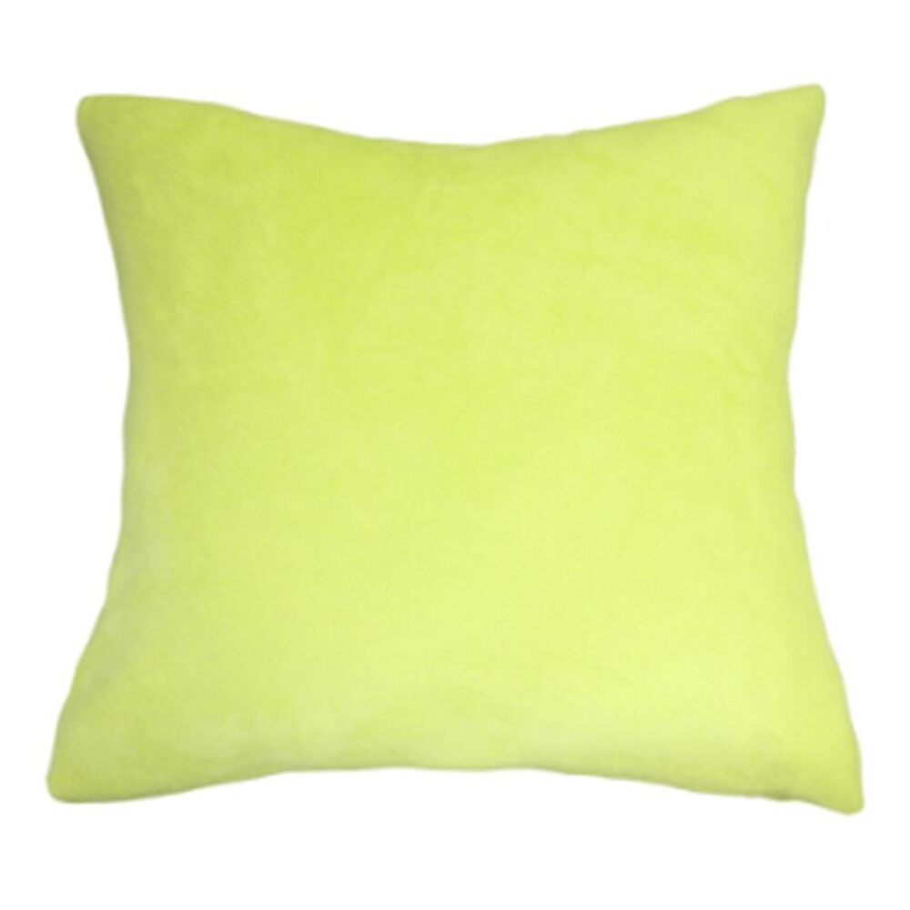 80/20 Viscose Velvet Soft Throw Pillow Cover Square 18" x 18" Chartreuse